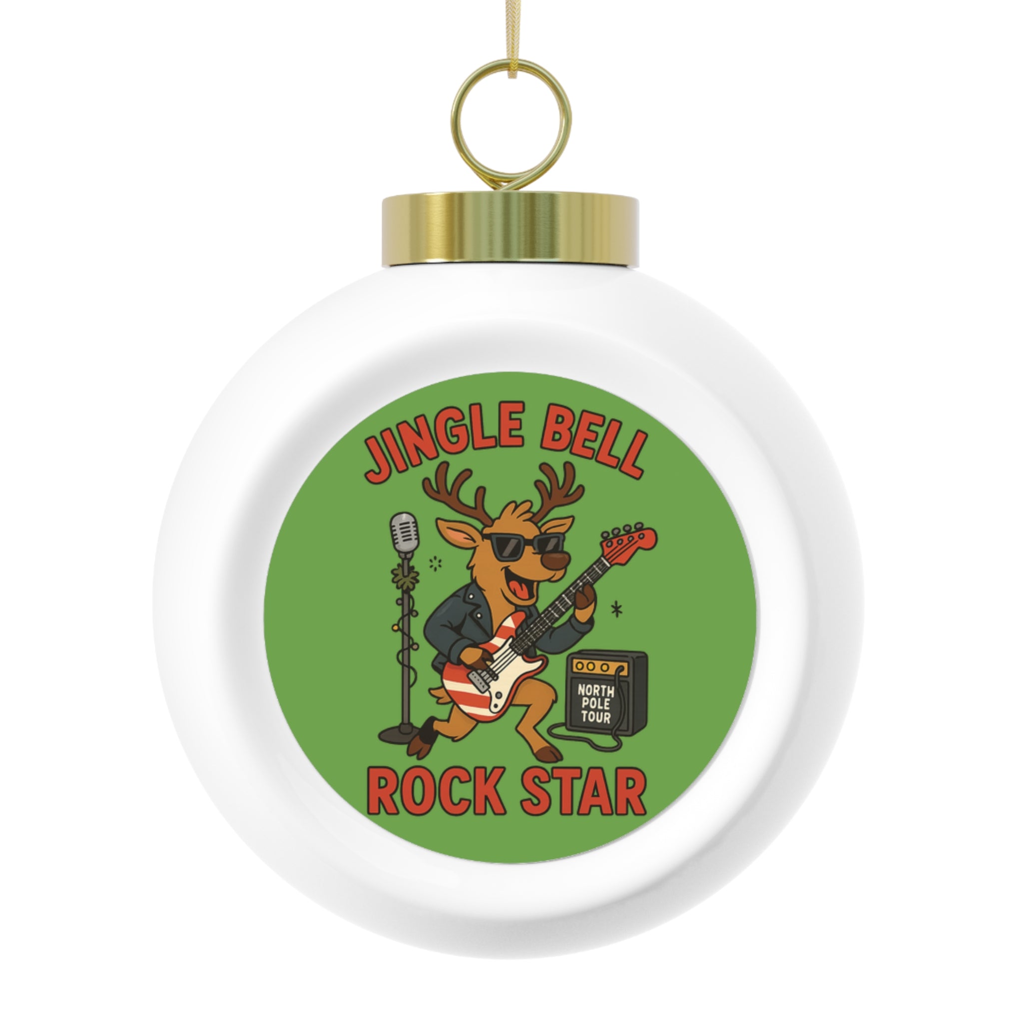 Jingle Bell Rock Star Ball Ornament