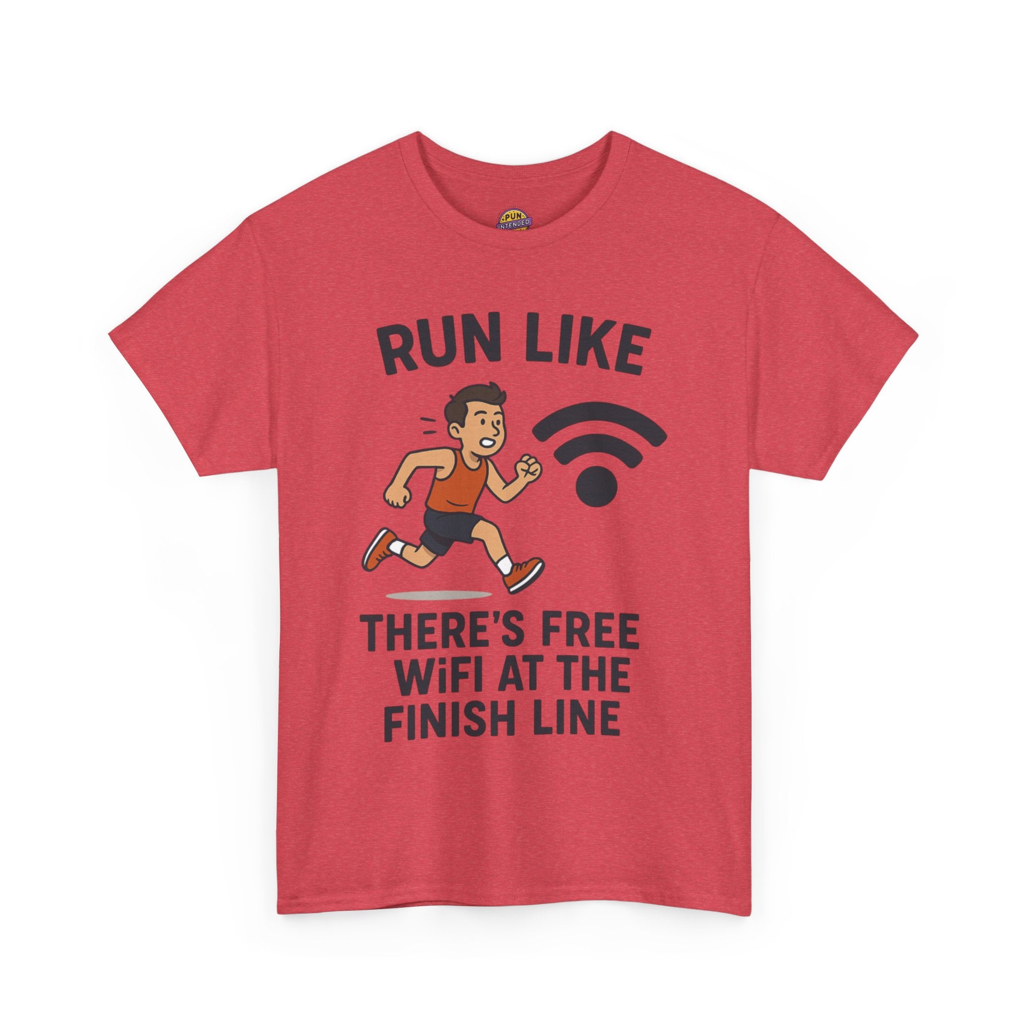 Run Like There’s Free WiFi at the Finish Line T-Shirt