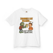 Zombies Eat Brains but You are Safe Childrens T-Shirt