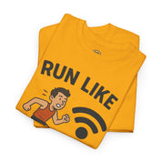 Run Like There’s Free WiFi at the Finish Line T-Shirt
