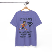 Run Like There’s Free WiFi at the Finish Line T-Shirt