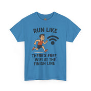 Run Like There’s Free WiFi at the Finish Line T-Shirt