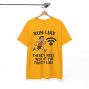 Run Like There’s Free WiFi at the Finish Line T-Shirt