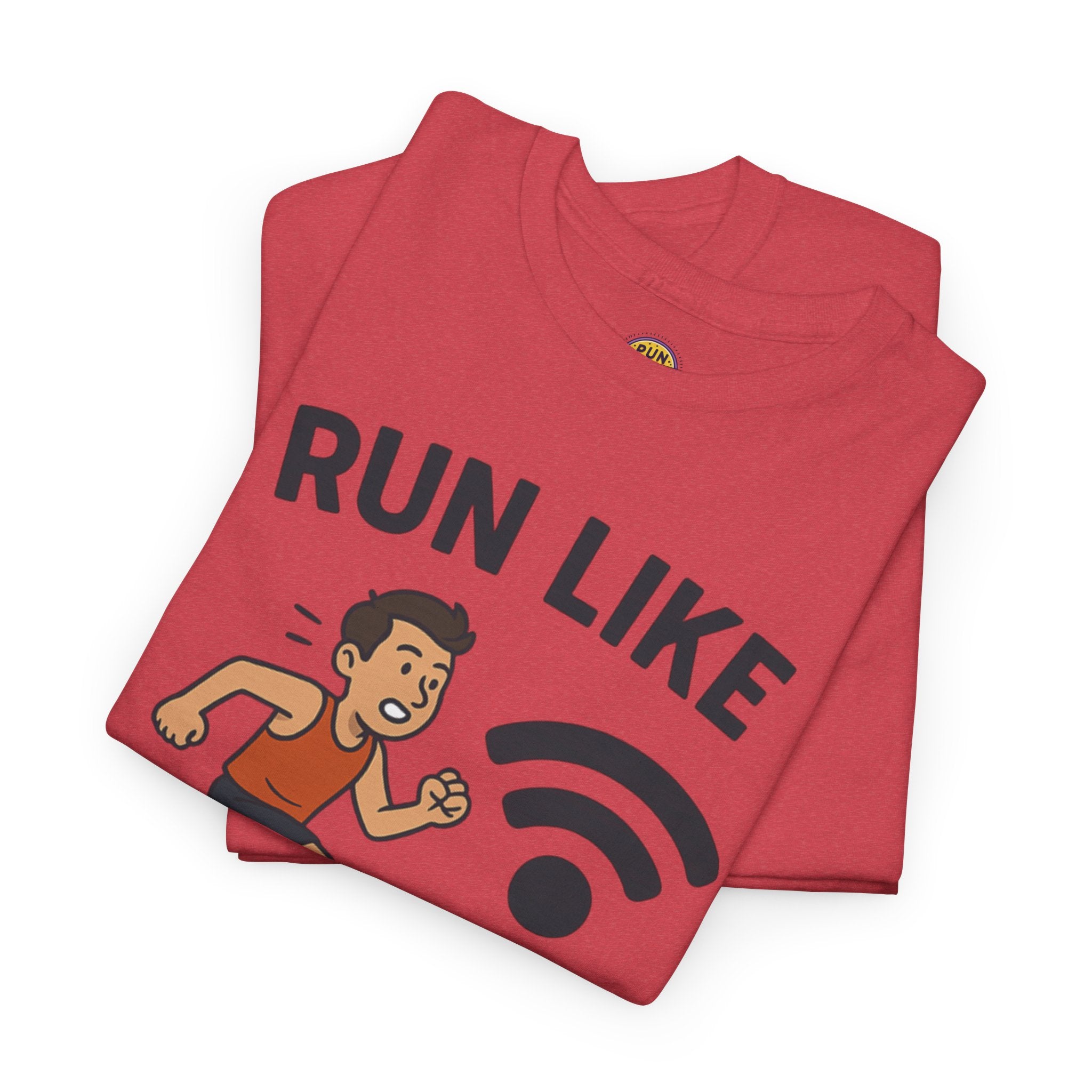 Run Like There’s Free WiFi at the Finish Line T-Shirt