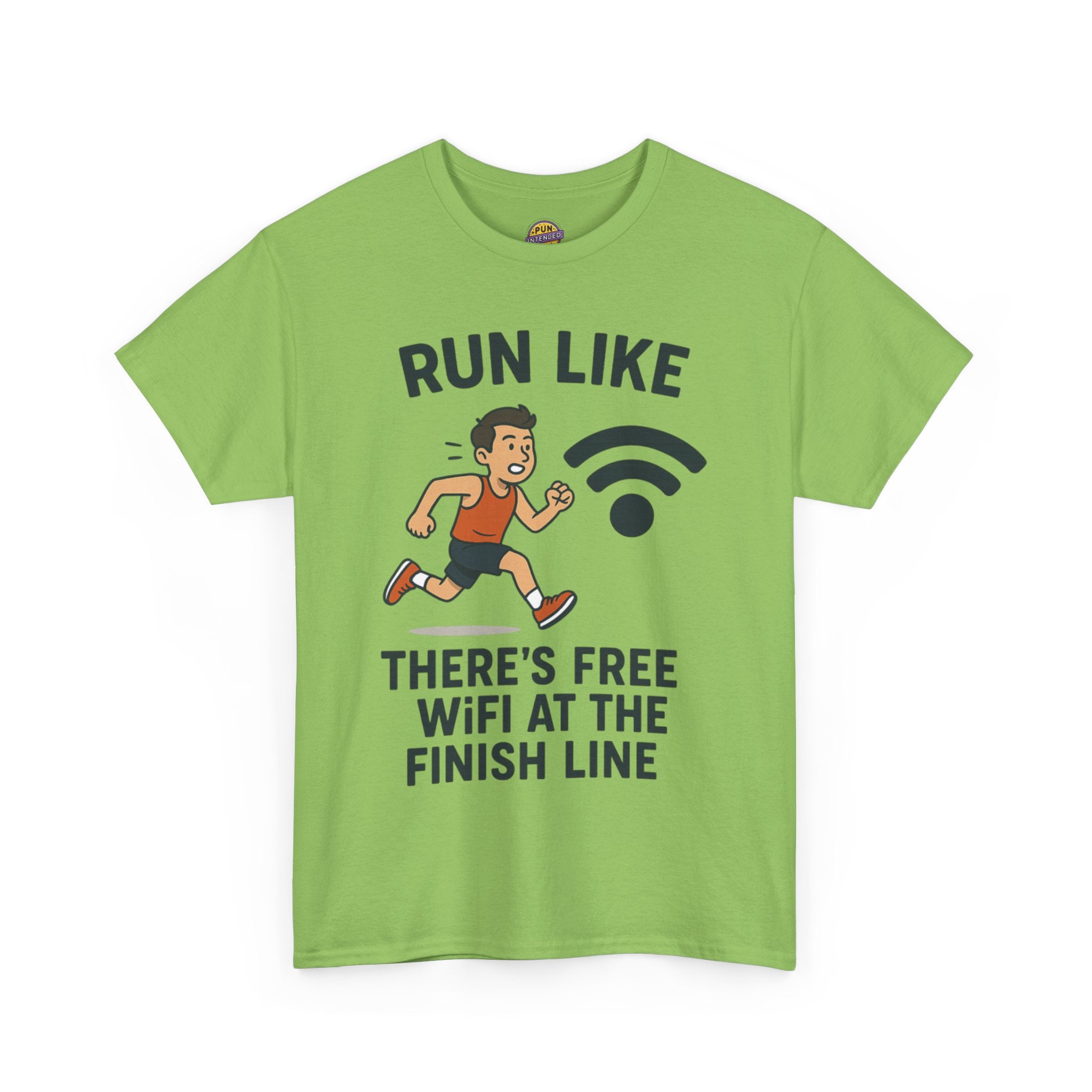 Run Like There’s Free WiFi at the Finish Line T-Shirt
