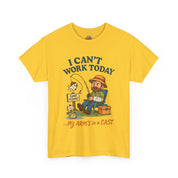 I Can't Work Today My Arm is in a Cast Fishing T-Shirt