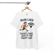 Run Like There’s Free WiFi at the Finish Line T-Shirt