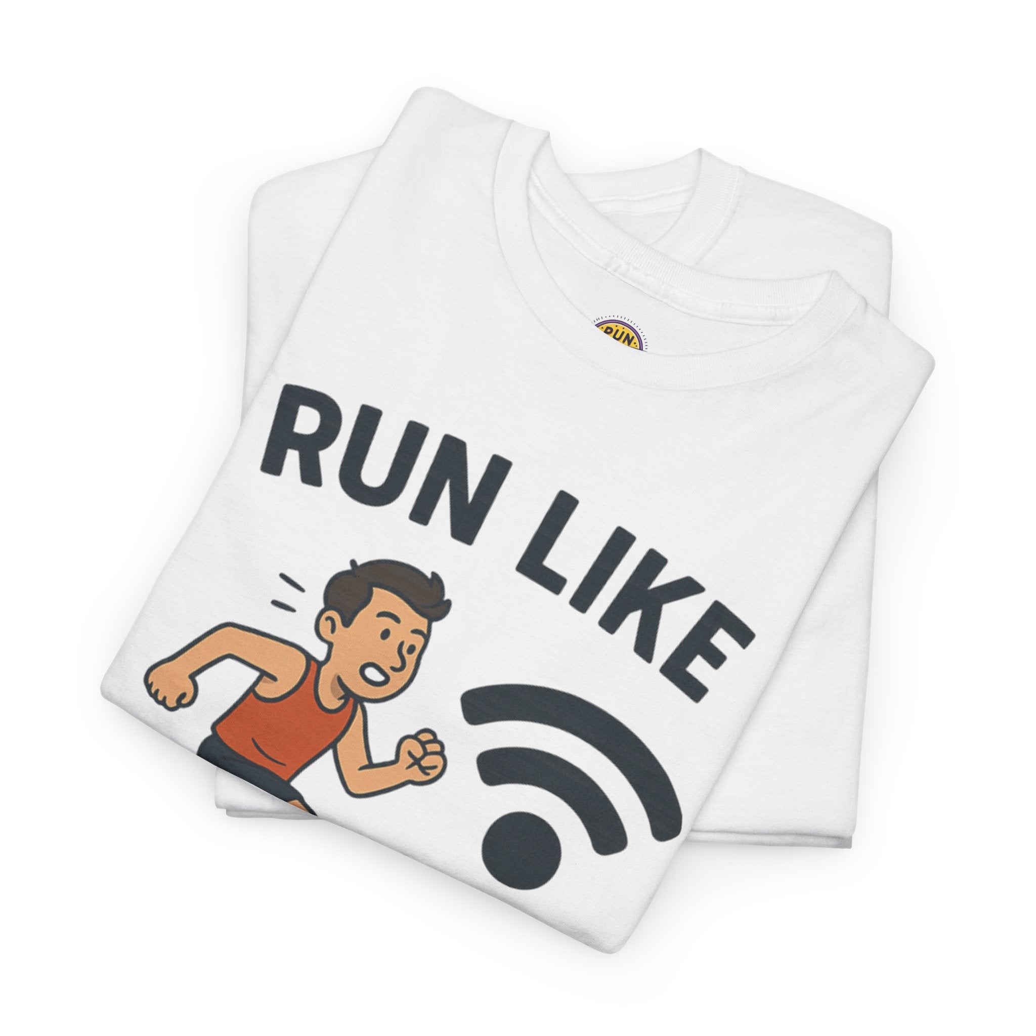 Run Like There’s Free WiFi at the Finish Line T-Shirt
