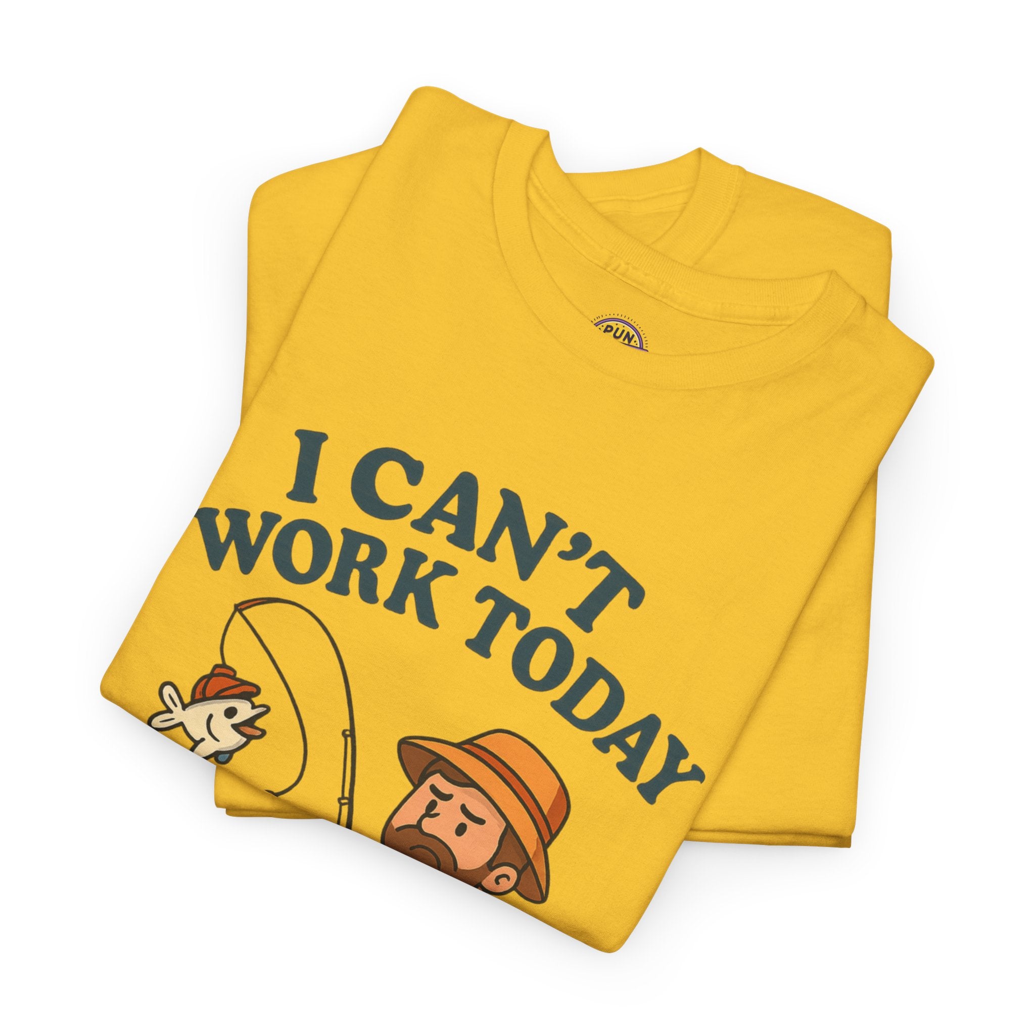 I Can't Work Today My Arm is in a Cast Fishing T-Shirt