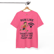 Run Like There’s Free WiFi at the Finish Line T-Shirt