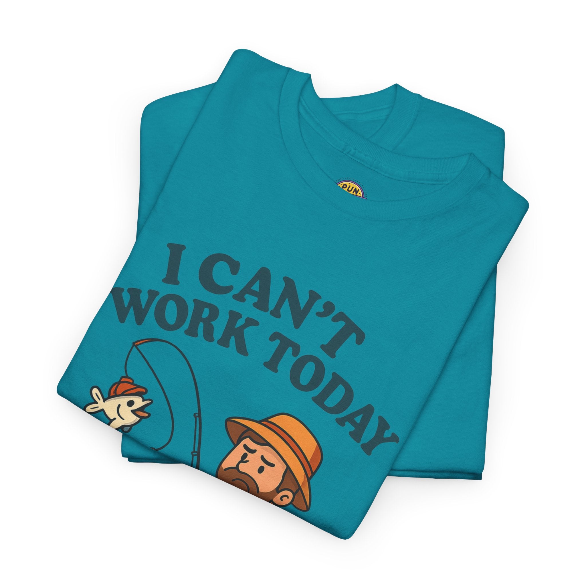 I Can't Work Today My Arm is in a Cast Fishing T-Shirt