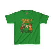 Zombies Eat Brains but You are Safe Childrens T-Shirt
