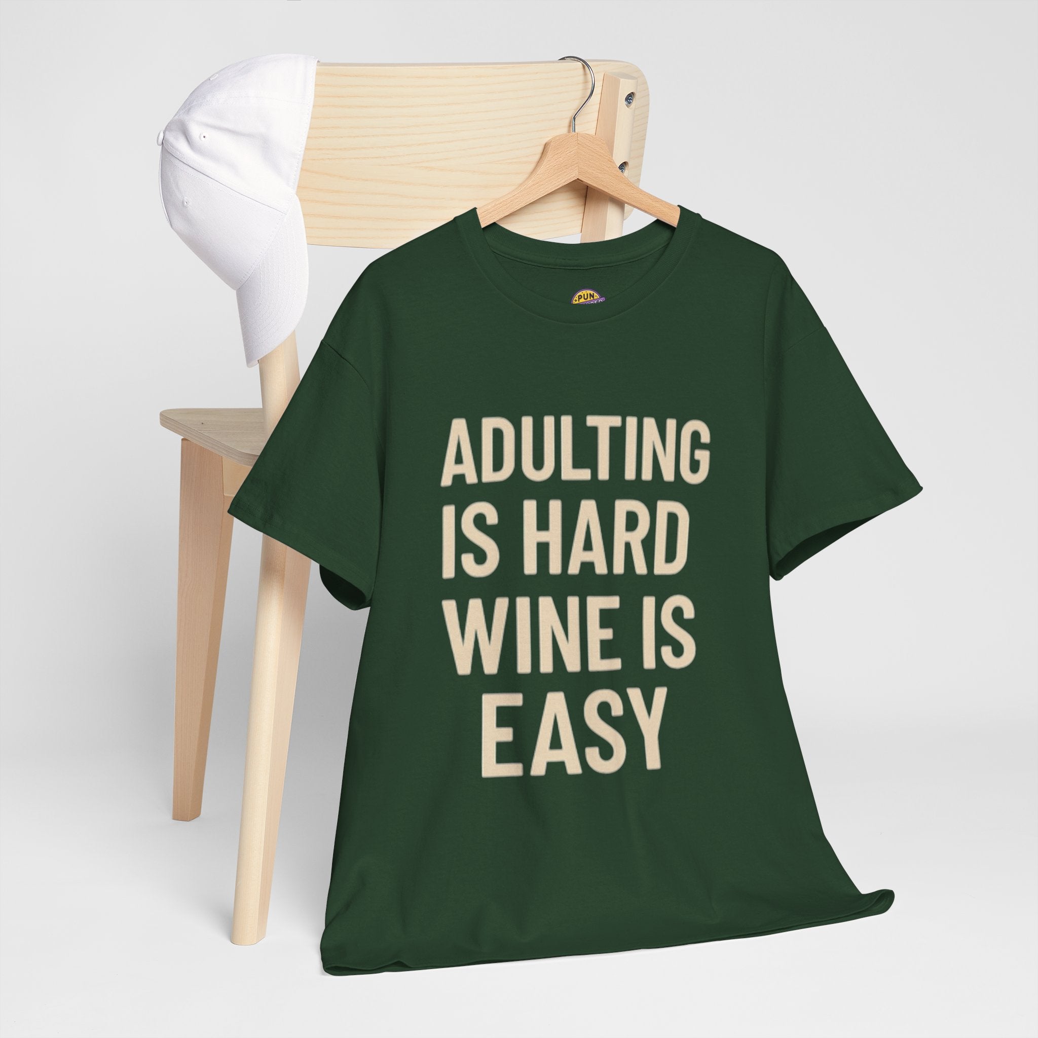 Adulting is Hard, Wine is Easy T-Shirt