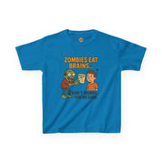 Zombies Eat Brains but You are Safe Childrens T-Shirt