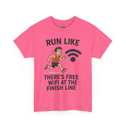 Run Like There’s Free WiFi at the Finish Line T-Shirt