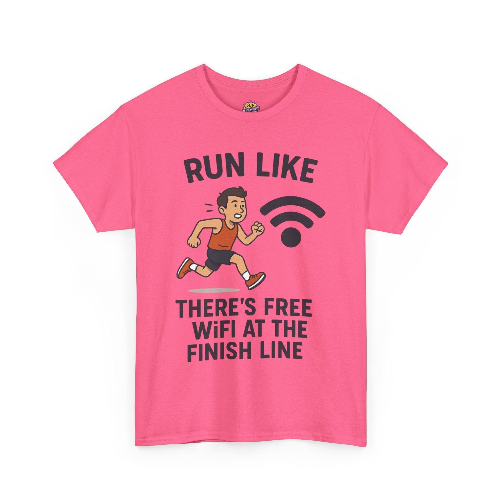 Run Like There’s Free WiFi at the Finish Line T-Shirt
